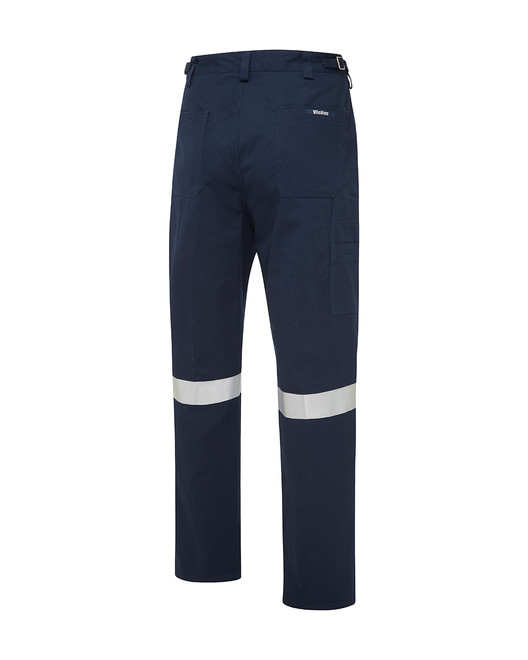 Cotton Drill Utility Pants with Reflective Tape